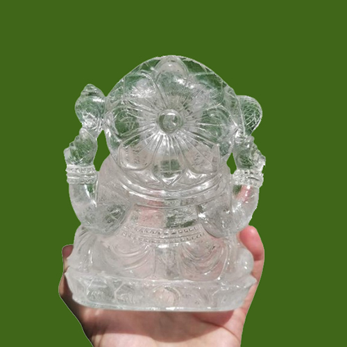 Crystal Ganesh Ji Statues - Feature: Easy To Clean
