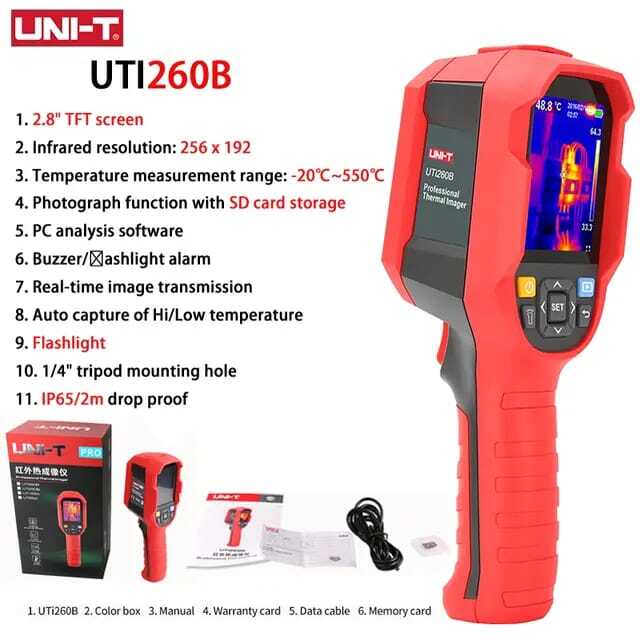 Thermal Imaging Camera Make: Fluke/flir/unit-t - Color: Black/blue