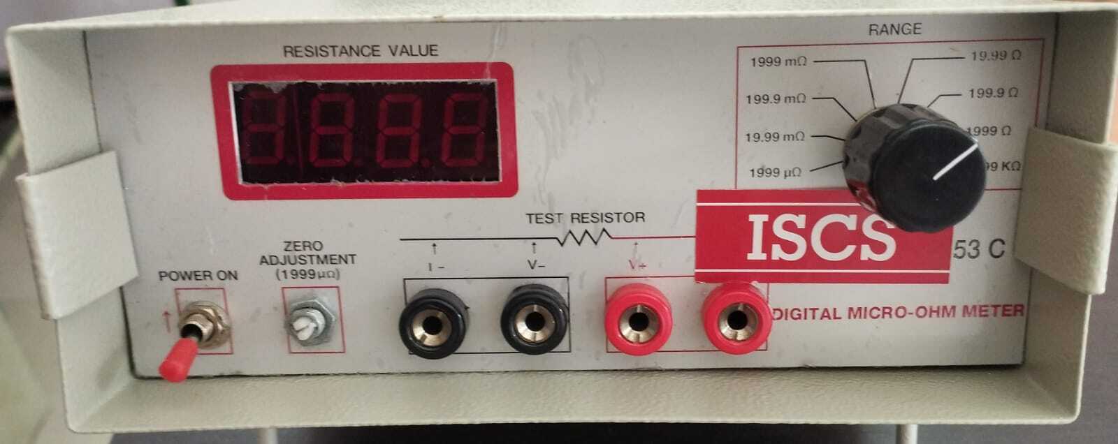 Digital Micro Ohm Meter - Metal Construction | 50/60 Hertz Frequency, High Precision Measurement