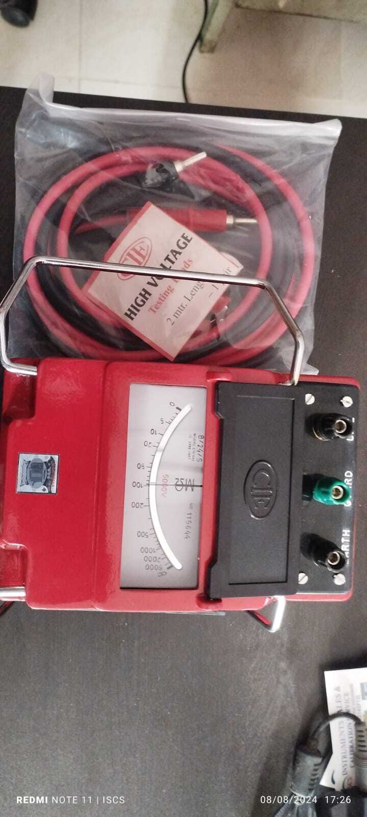 Analog Insulation Tester - High Precision Measurement Tool | Durable Design, Easy-to-read Scale, Versatile Testing Range