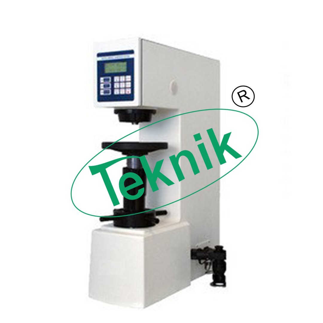 Digital Display Brinell Hardness Tester - Measuring Range 8-650 Hbw, 7 Test Forces Up To 3000 Kgf | Ideal For Civil Engineering Lab Applications, Includes All Necessary Accessories