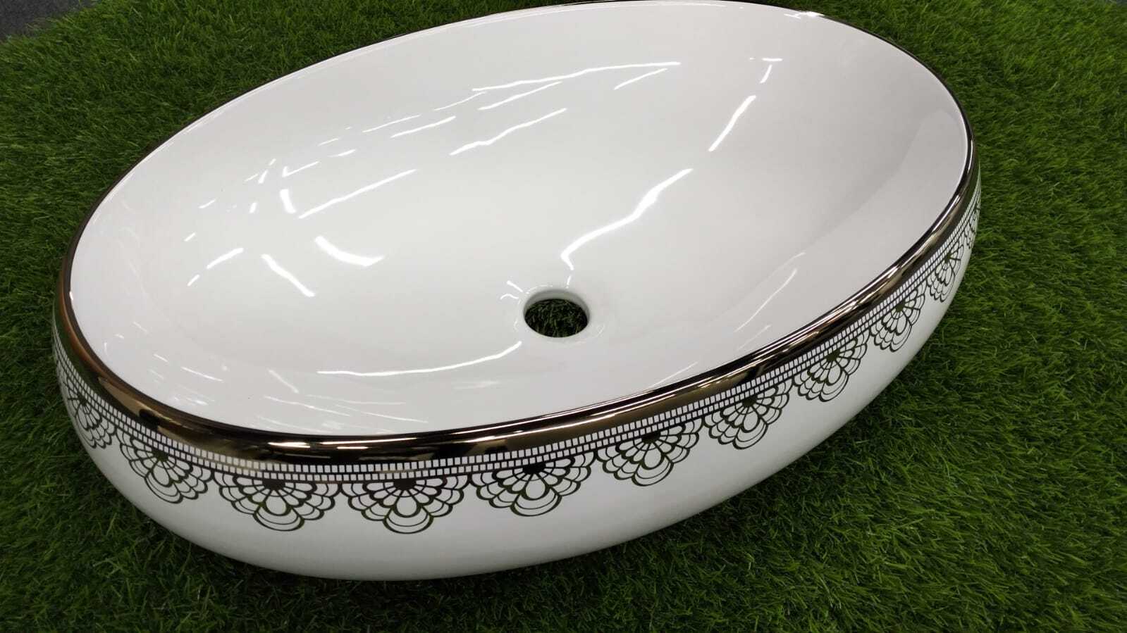 Designer Table Top Basin - Color: White