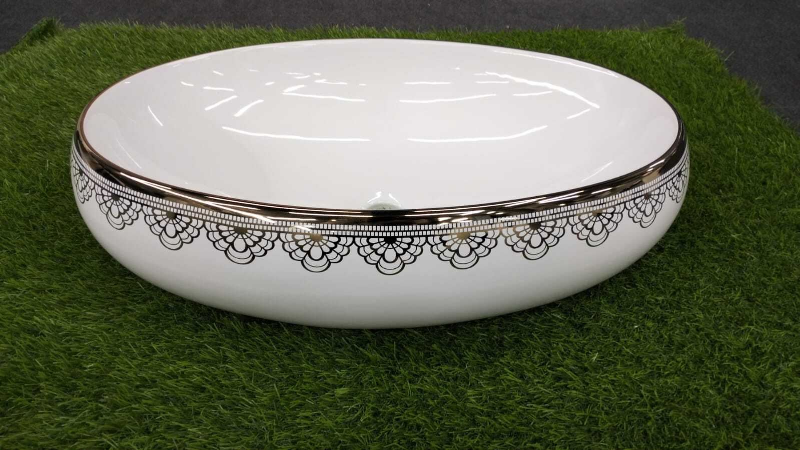 Designer Table Top Basin - Color: White