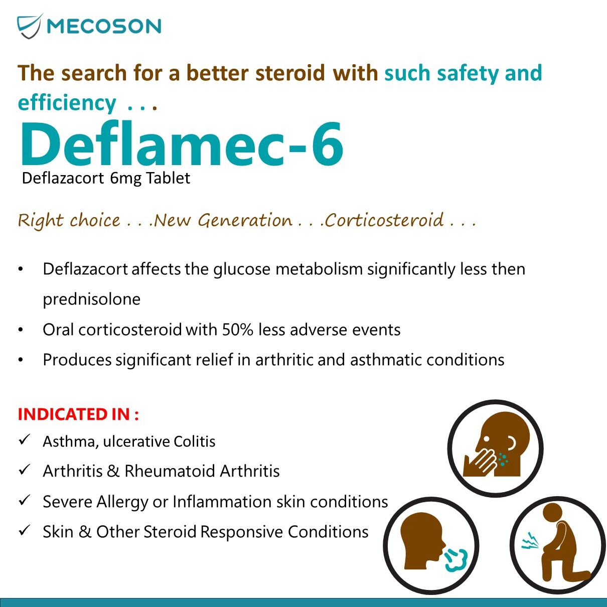 Deflazacort Tablet - Age Group: Adult