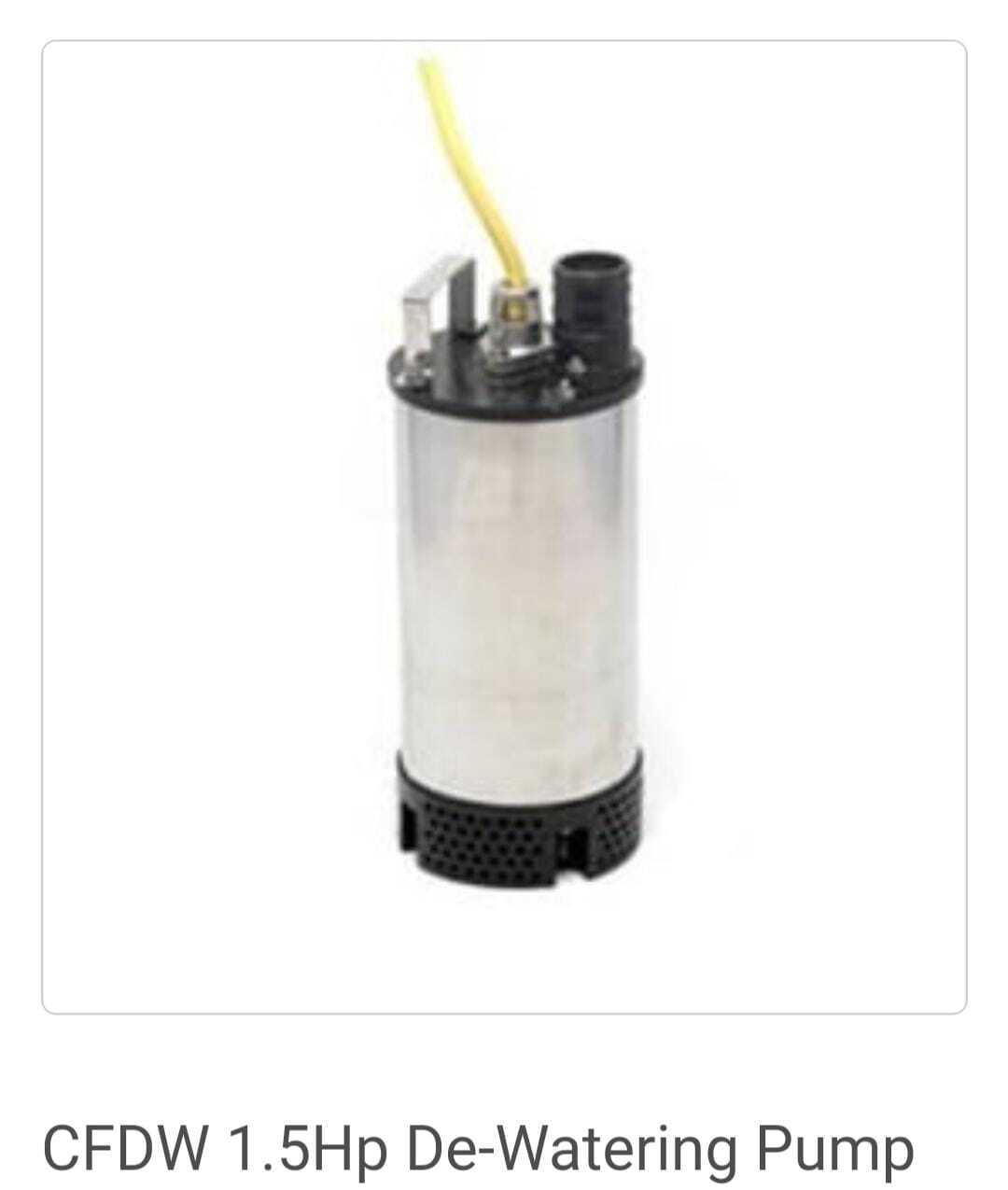 White Dewatering Pump