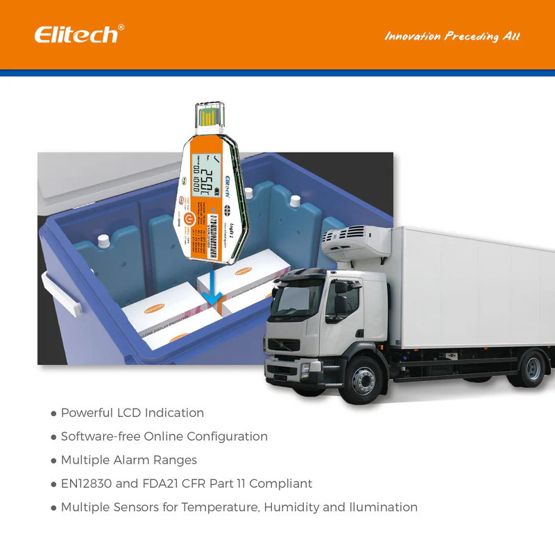 Disposable Data Logger -Elitech Loget 1 - Size: 80mm X 34mm X 14mm
