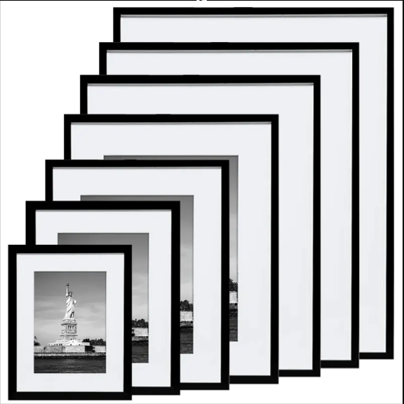 A4 Picture Frames - Plastic, 8x12 To 12x18 Sizes | Polished Pvc Cover, Customizable Color Options, Modern And Stylish Design