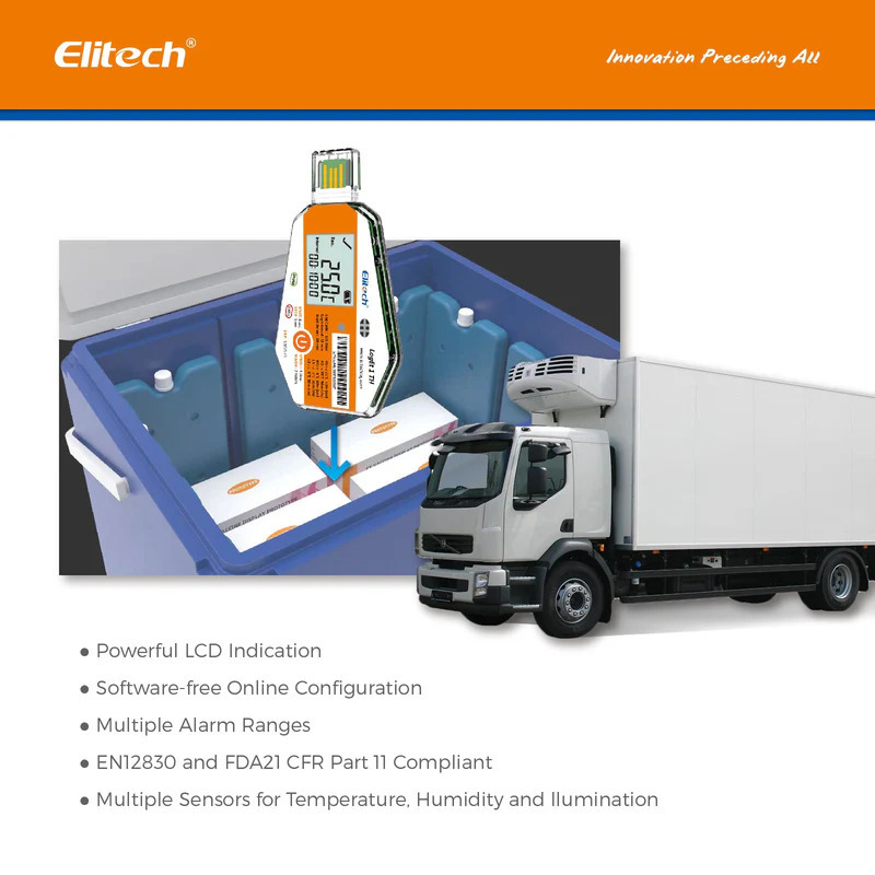 Elitech Loget 1 Th Single Use Temperature And Humidity Data Logger