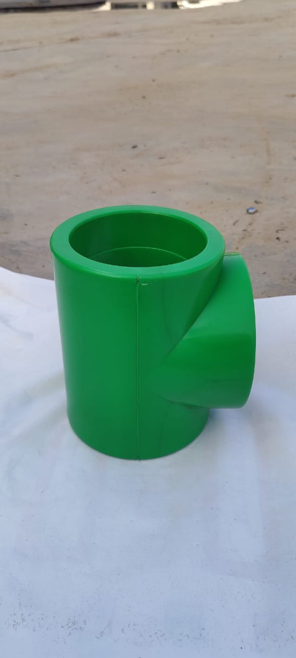 Ppr Equal Tee - Material: Ppr, Size: 20mm To 160mm, Color: Green | Round Shape, Widely Used In Jal Jivan Mission Projects