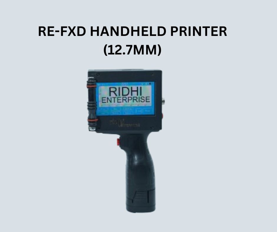 Re-fxd Handheld Printer - 12.7mm Print Height, 300-600 Dpi Resolution , Lightweight Portable Design With 4.3-inch Touchscreen And Up To 8 Hours Battery Life