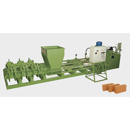 Coir Pith Briquette Making Machine 650g - Stainless Steel, 15kW Power Consumption, Green Color | Automatic PLC Control, Efficient Production Process