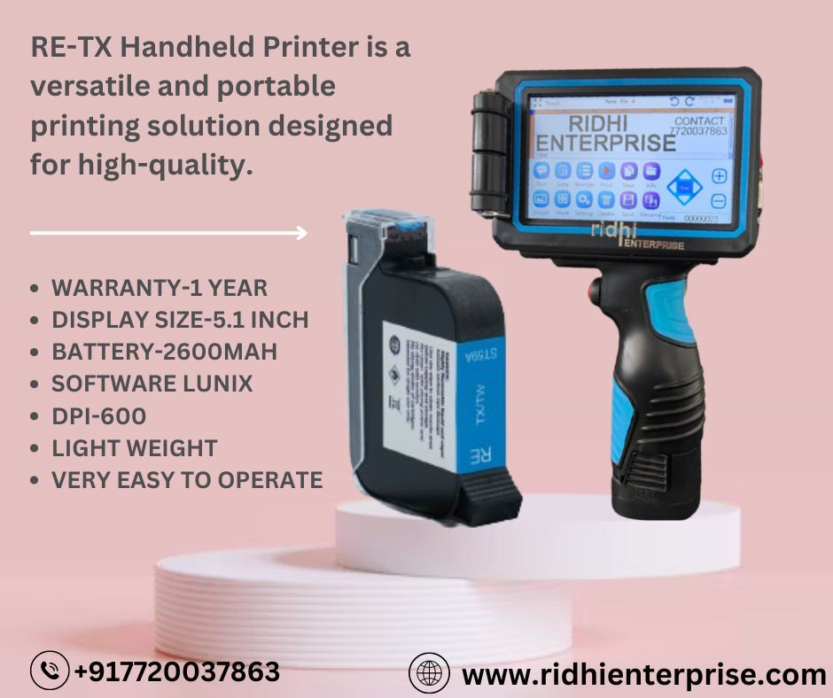 Ridhi Carton Batch Coding Machine - Color: Black