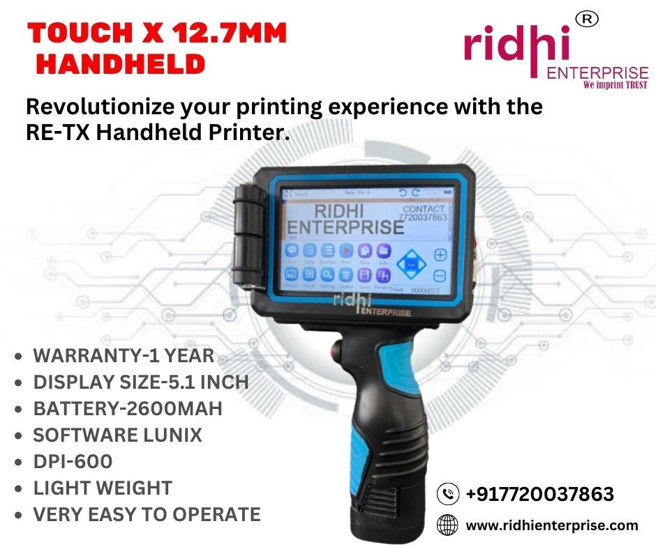 Ridhi Carton Batch Coding Machine - Color: Black