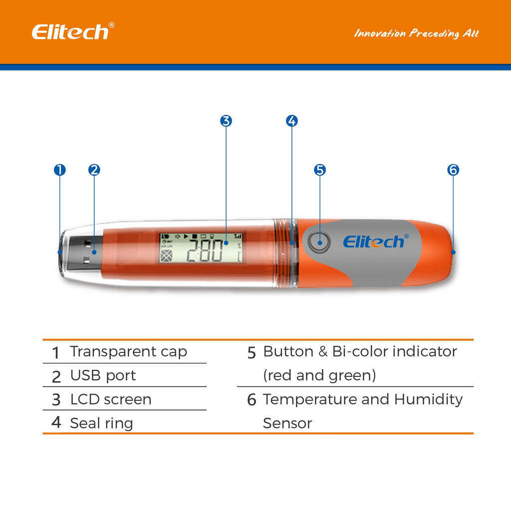 Elitech Rc-51h Usb Temperature And Humidity Data Logger Pen-styled Auto Pdf