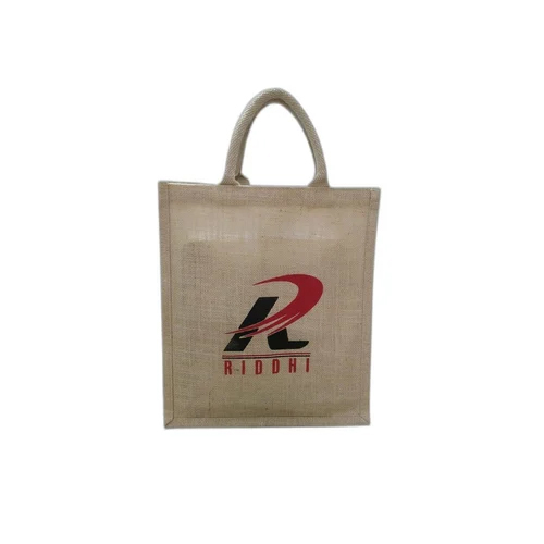 12x10x3 Natural Jute Promotional Bag - High-Quality Jute Material, Brown Color | Customized Design, Versatile for Shopping and Promotions