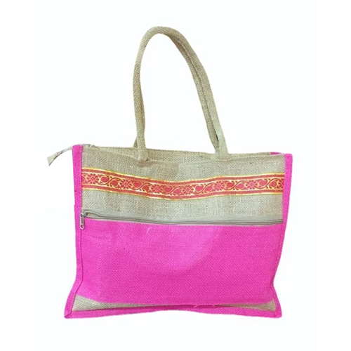 Printed Jute Bag - 12 x 14 x 3 Inches | Eco-Friendly, Customizable Multicolor Design, Durable and Stylish