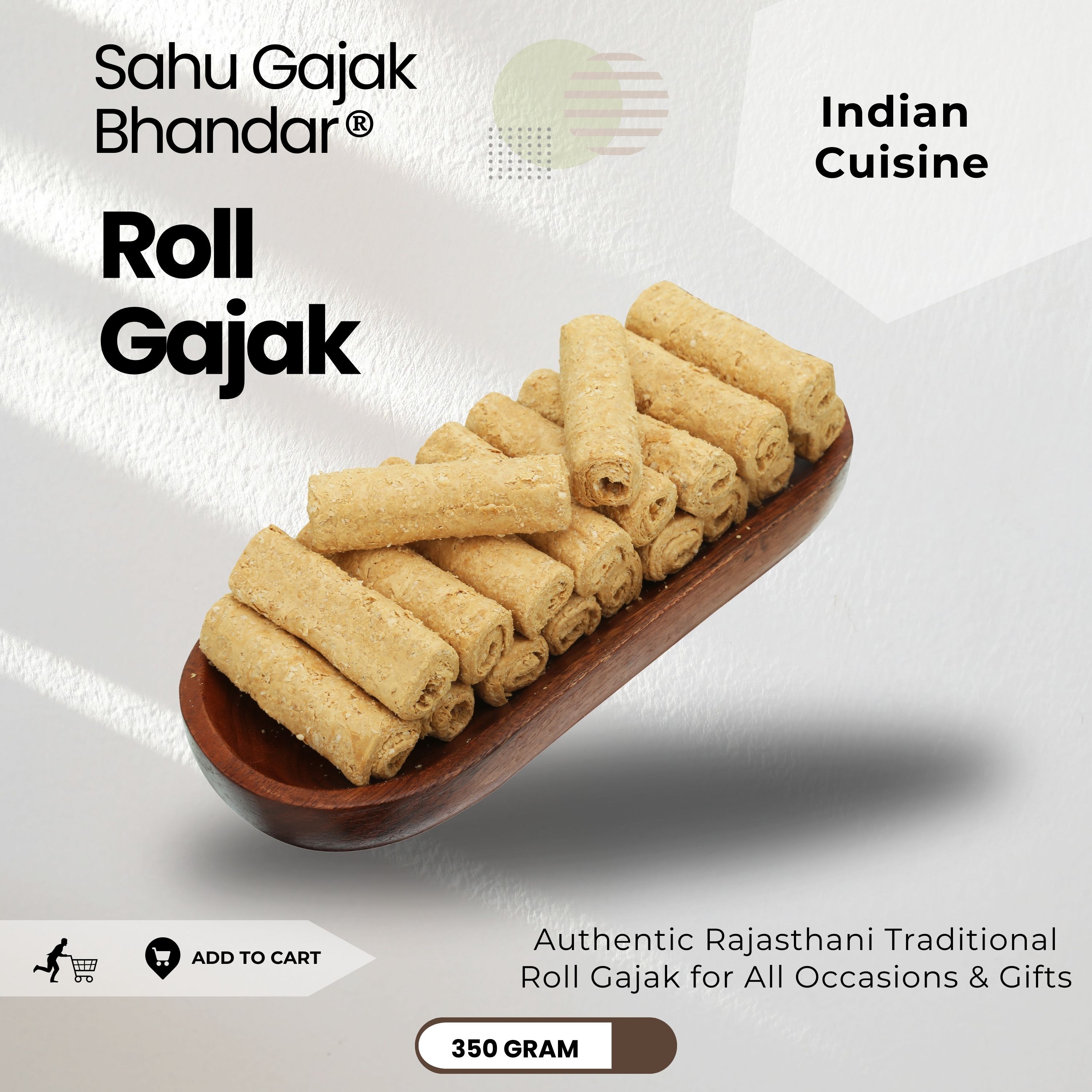 Sahu Special Gajak Roll In Premium Packing - Grade: A1