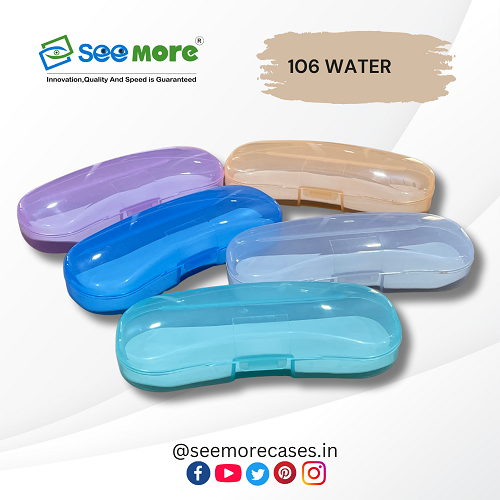 Optical Eye Glasses Case - Polypropylene, 150 X 55 X 36 Mm, Multicolor | Antistatic, Moisture Proof, Customized Design With Button Closure