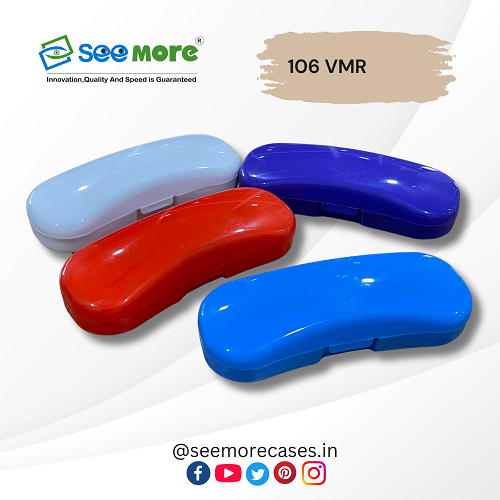 Optical Eye Glasses Case - Polypropylene, 150 X 55 X 36 Mm, Multicolor | Antistatic, Moisture Proof, Customized Design With Button Closure