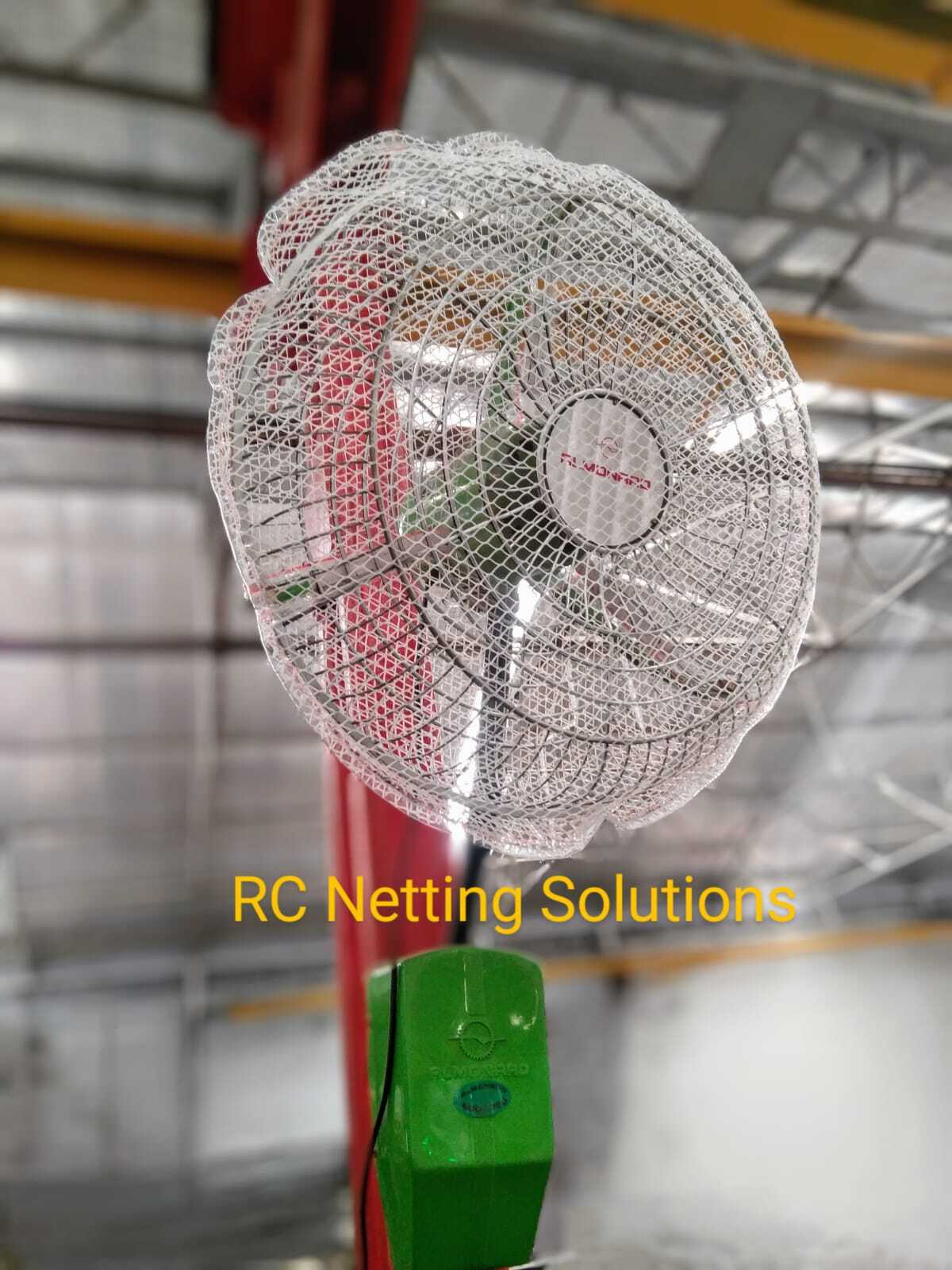 Fan Safety Net Cover - Uv Stabilized Hdpe Mesh, 400-900 Mm Sizes, Natural White | Finger Cut Protection For Industrial, Commercial, And Domestic Use