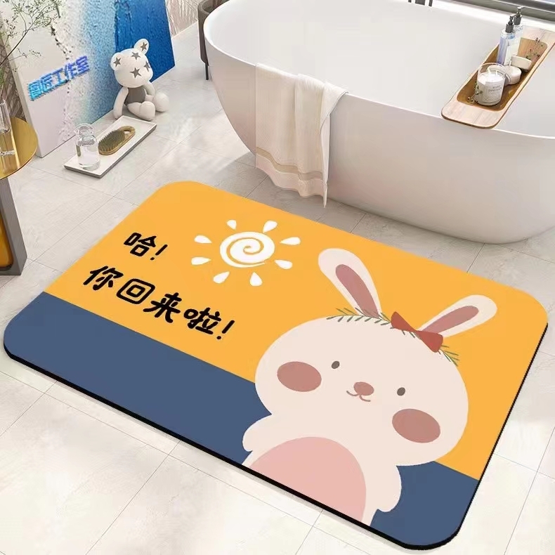 Good Price High Quality Printed Customized Diatom Mud Mat