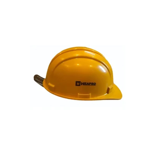 Heapro Industrial Safety Helmet - Plastic Material, Yellow Color | Industrial Use, Warranty Included