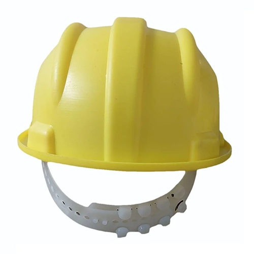 Vilakshya Industrial Safety Helmet - Plastic Material, Yellow Color | Industrial Usage, Warranty Included
