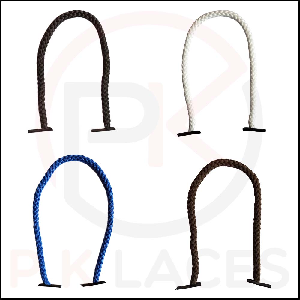 Paper Bag Handle Rope - Polyester, 10 Inch Length, Multicolor | Shiny, Soft, Stretchable, Neat Finish, Custom Sizes Available