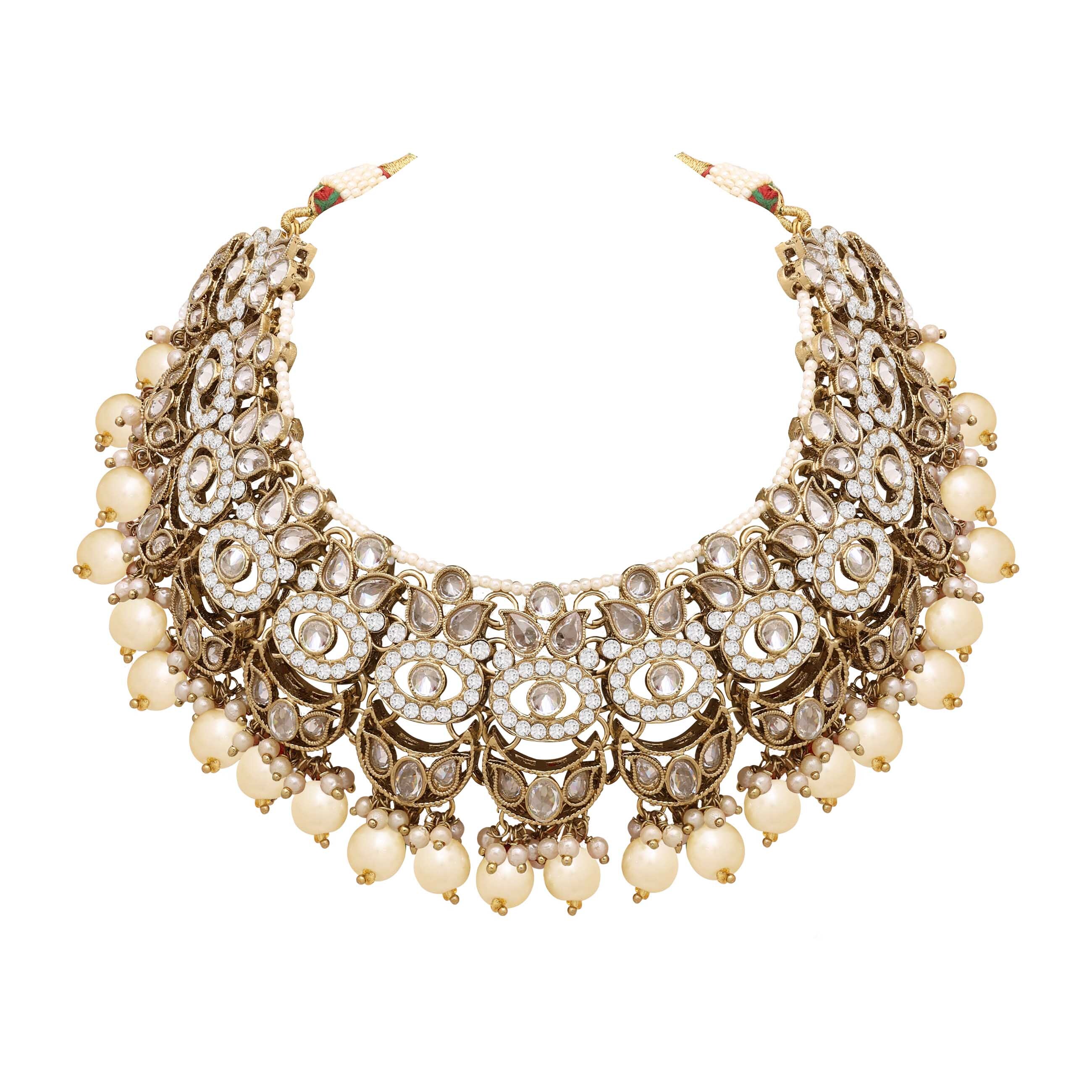 Reverse Ad Bridal Jewelry Set| Chandbali Choker Design| Reverse Ad Oval Shape Necklace| Traditional Necklace |Gift For Her