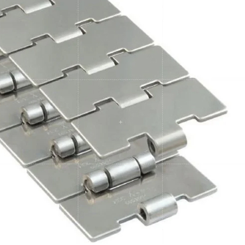 बोतल स्लेट कन्वेयर चेन - स्टेनलेस स्टील, 10 फीट लंबा x 82.5 mm चौड़ा, सिल्वर रंग | औद्योगिक उपयोग के लिए टिकाऊ, अनुकूलन योग्य आकार