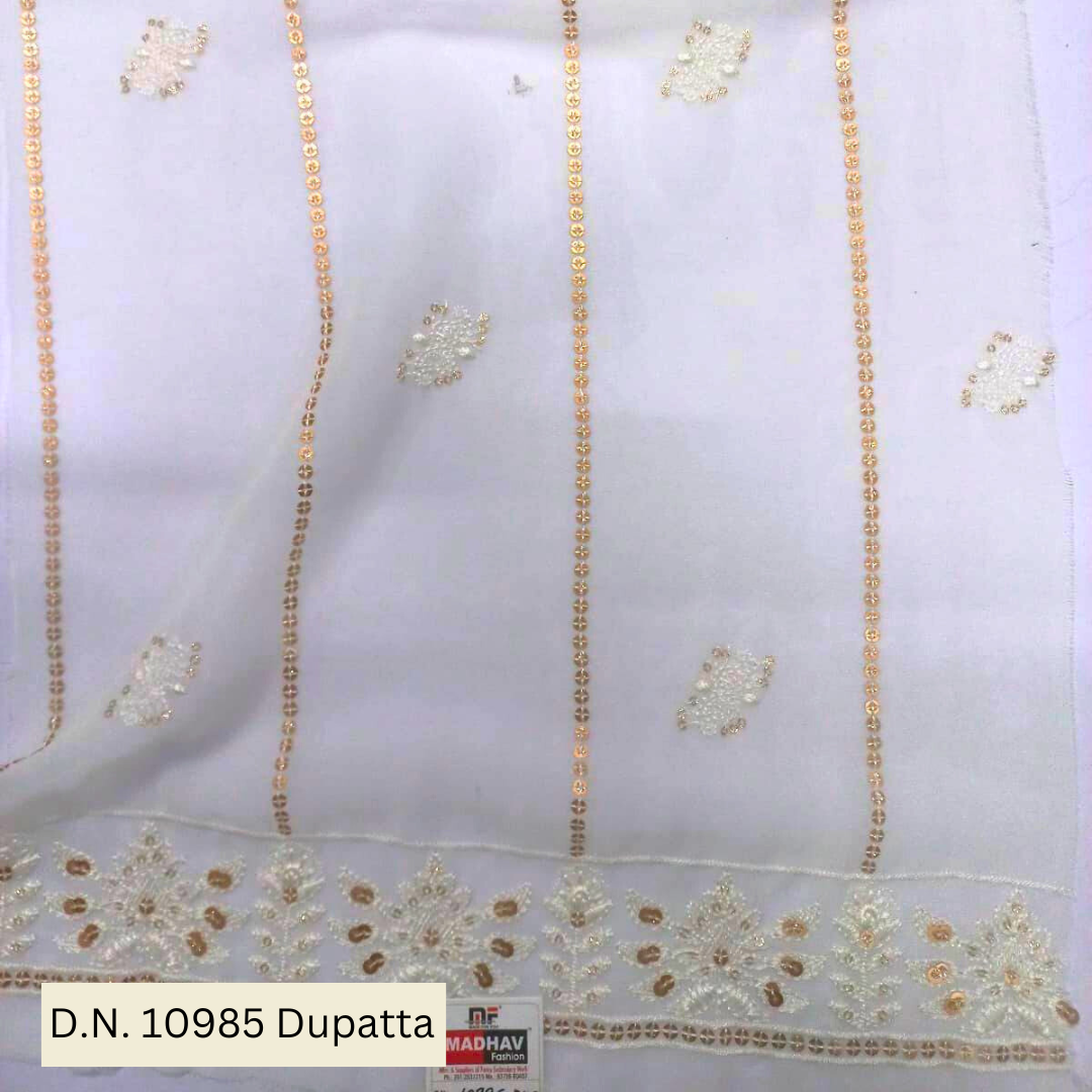 Get Beautiful Embroidered Lehenga Fabric Set