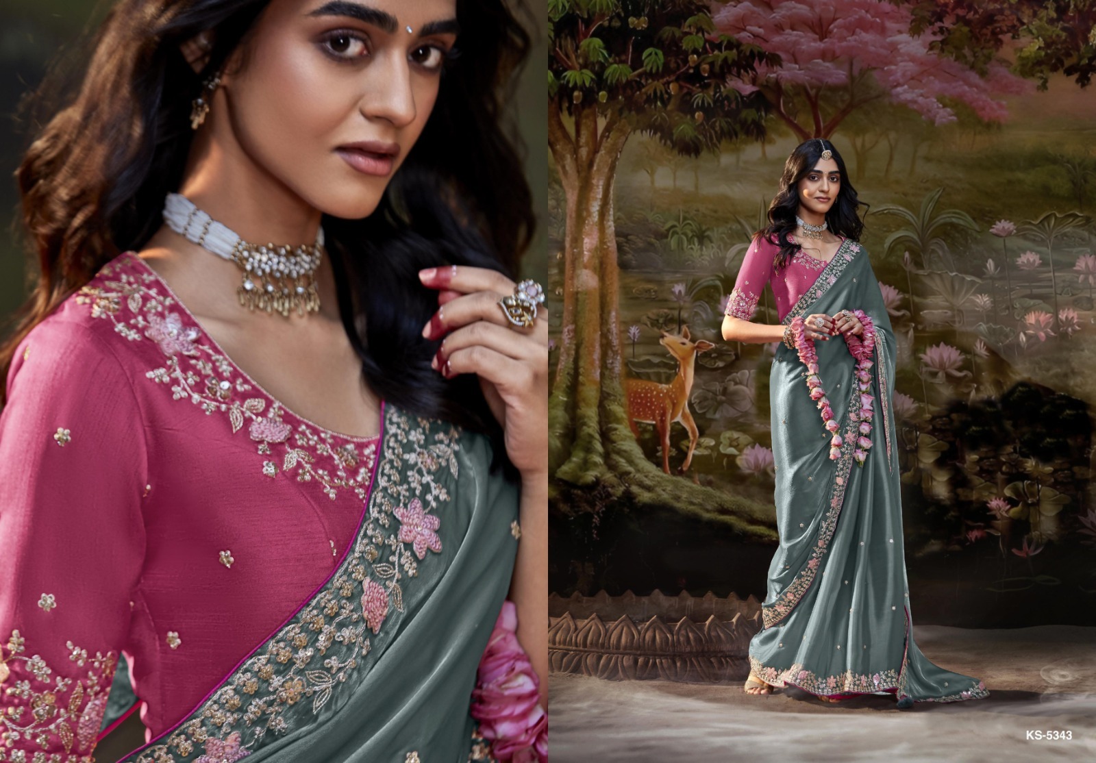 Desiner Saree - Color: 10