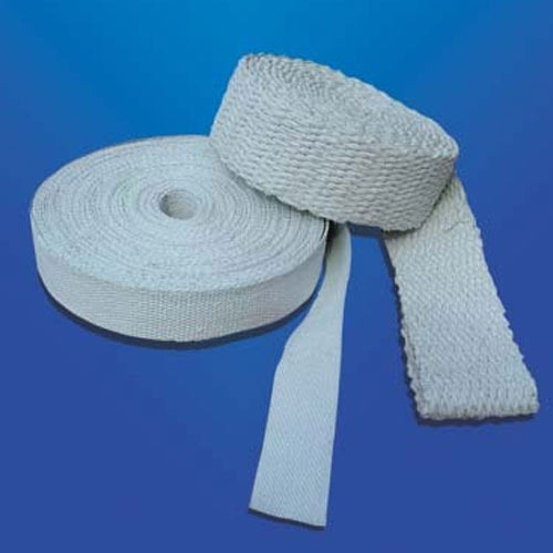 Asbestos Webbing Tape - High-Quality Asbestos Material, Available in Various Thicknesses, White Color for Easy Identification | Ideal for Pipe Lagging, Gasketing, and Automotive Heat Shielding 