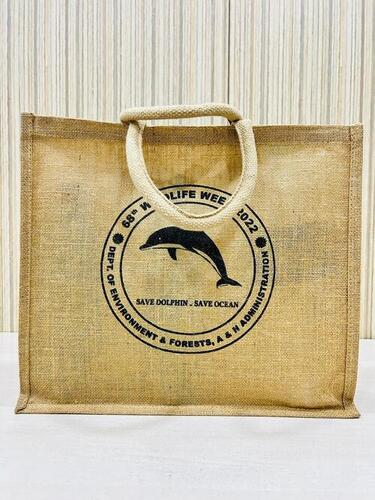Eco-friendly Sustainable And Biodegradable Jute Shopping Bag With - Main Image
