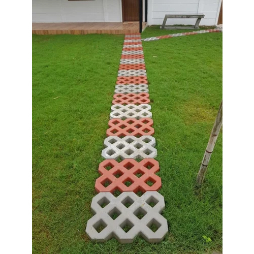 60mm Precast Grass Paver Tiles - Concrete, 270x270x60mm | High-Quality, Durable Surface for Outdoor Use in Parks and Green Spaces