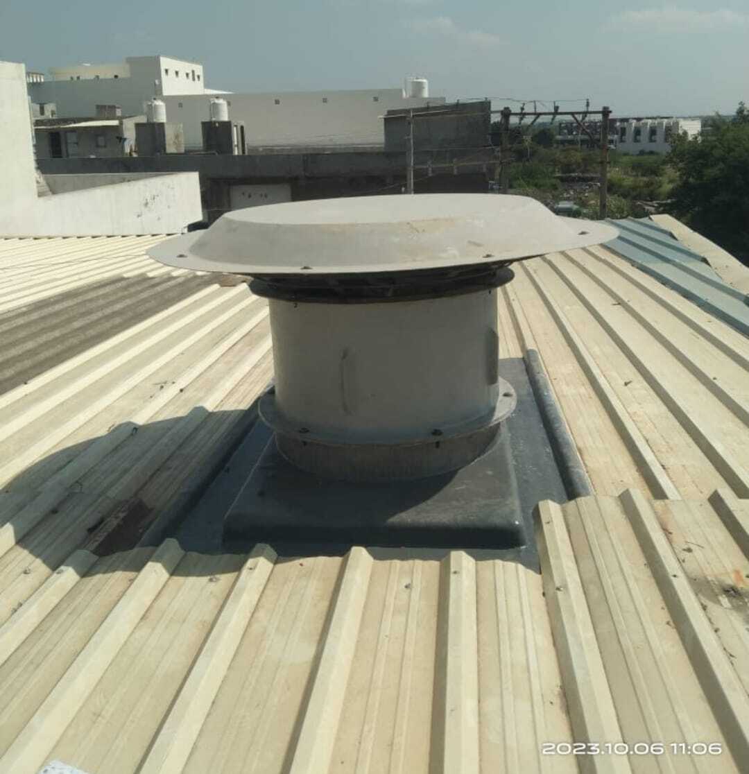 Roof Mounted Frp Exhaust Fan - 600mm & 800mm Sizes | Durable Frp Material, Ideal For Industrial Use, Easy To Install & Maintain