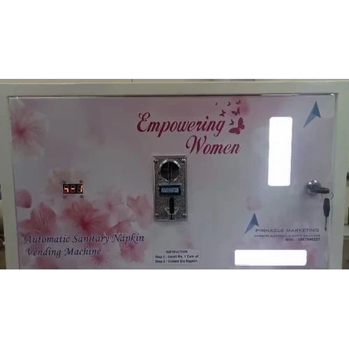 Automatic Sanitary Napkin Vending Machine - Color: Silver