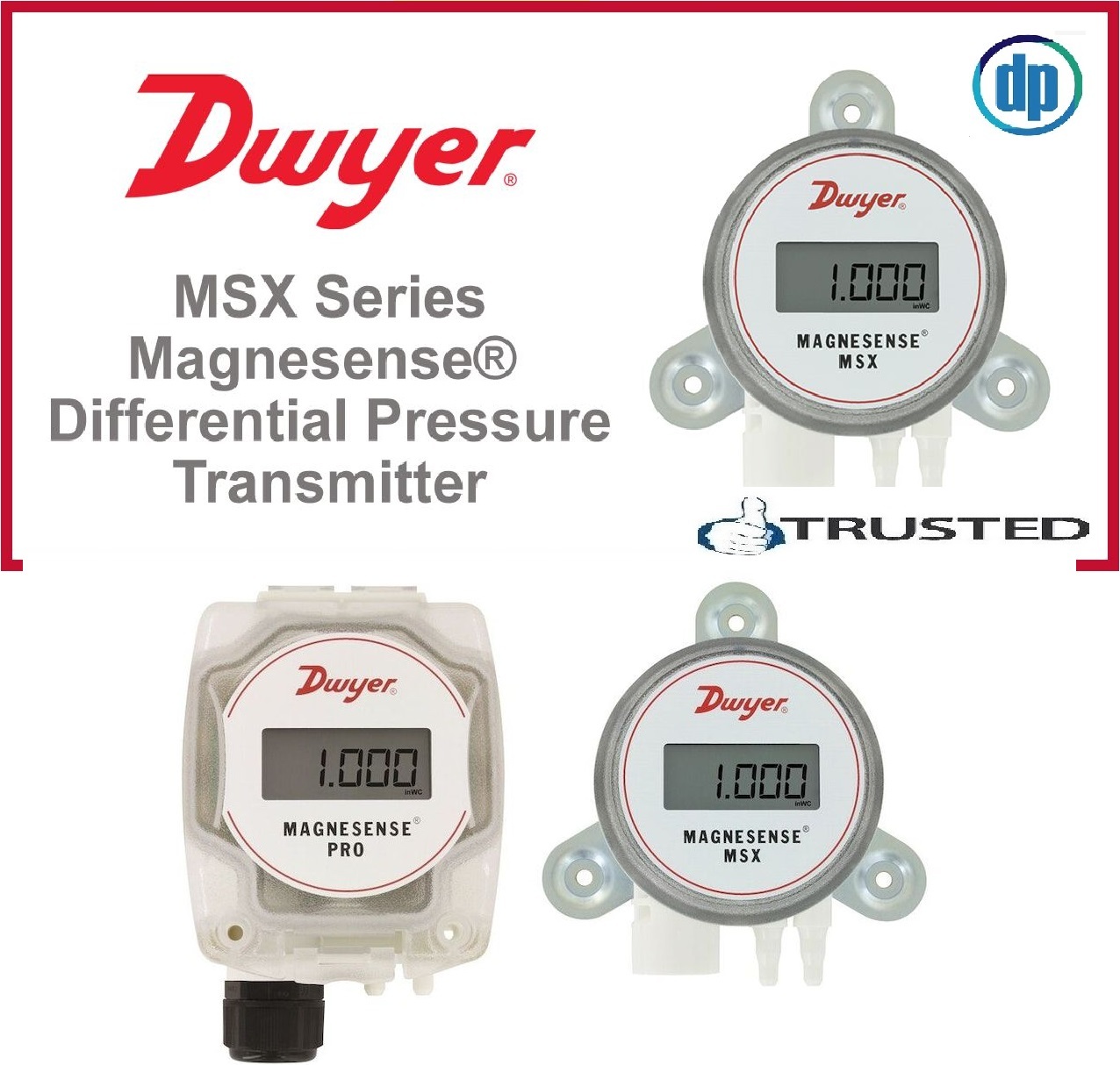Dwyer Msx-w13-pa Differential Pressure Transmitter From Agraharabachahalli Mandya Karnataka India - Accuracy: +-0.1% Fso %