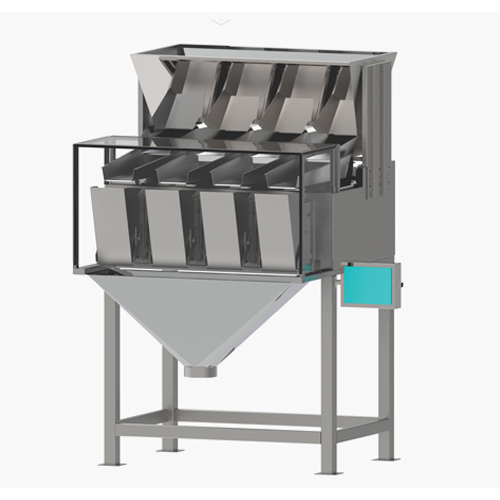 Four Head Single And Double Track Linear Weigher Machine - Material: Steel