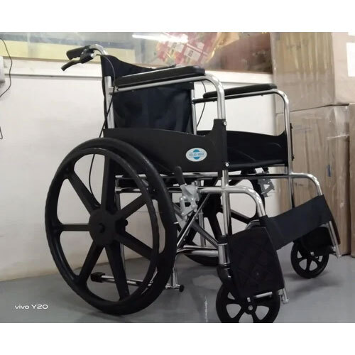 Crome Wheelchair With Break - Material: Steel