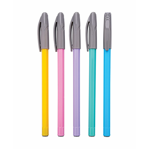 Office Ball Pen - Polypropylene Material, 0.70mm Tip Size | Available In Blue, Pink, Green, Orange, Yellow, Red, Black - Smooth Ink Flow, Novelty Design