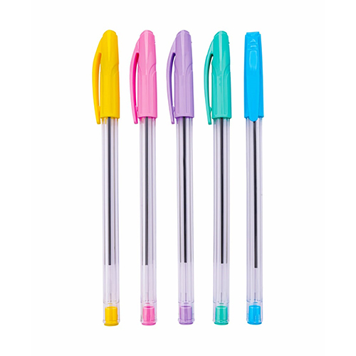Office Ball Pen - Polypropylene Material, 0.70mm Tip Size | Available In Blue, Pink, Green, Orange, Yellow, Red, Black - Smooth Ink Flow, Novelty Design