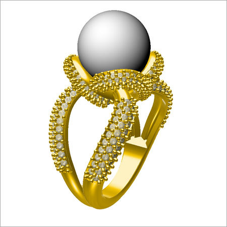 डिजाइनर हीरा सोने की अंगूठी