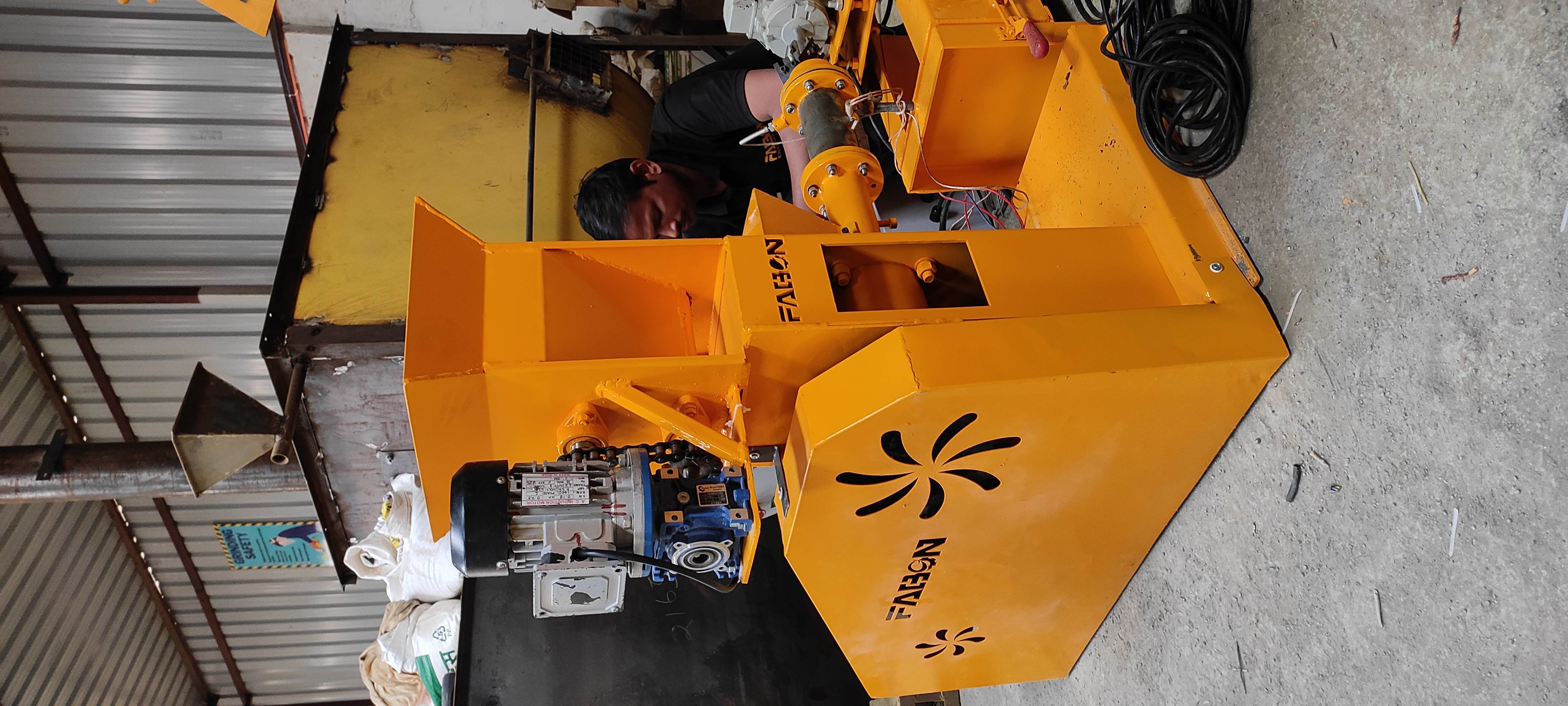 Fish Feed Machine - 75-100 Kg Hour Capacity | Automatic, Plc Control, Yellow, Free Stand, Warranty Included