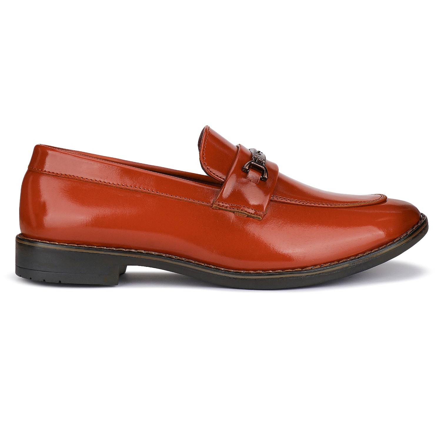 Bersache Men's Lightweight Leather Formal Shoes - Brown | Durable Tpr Sole Comfort Fit For All Events