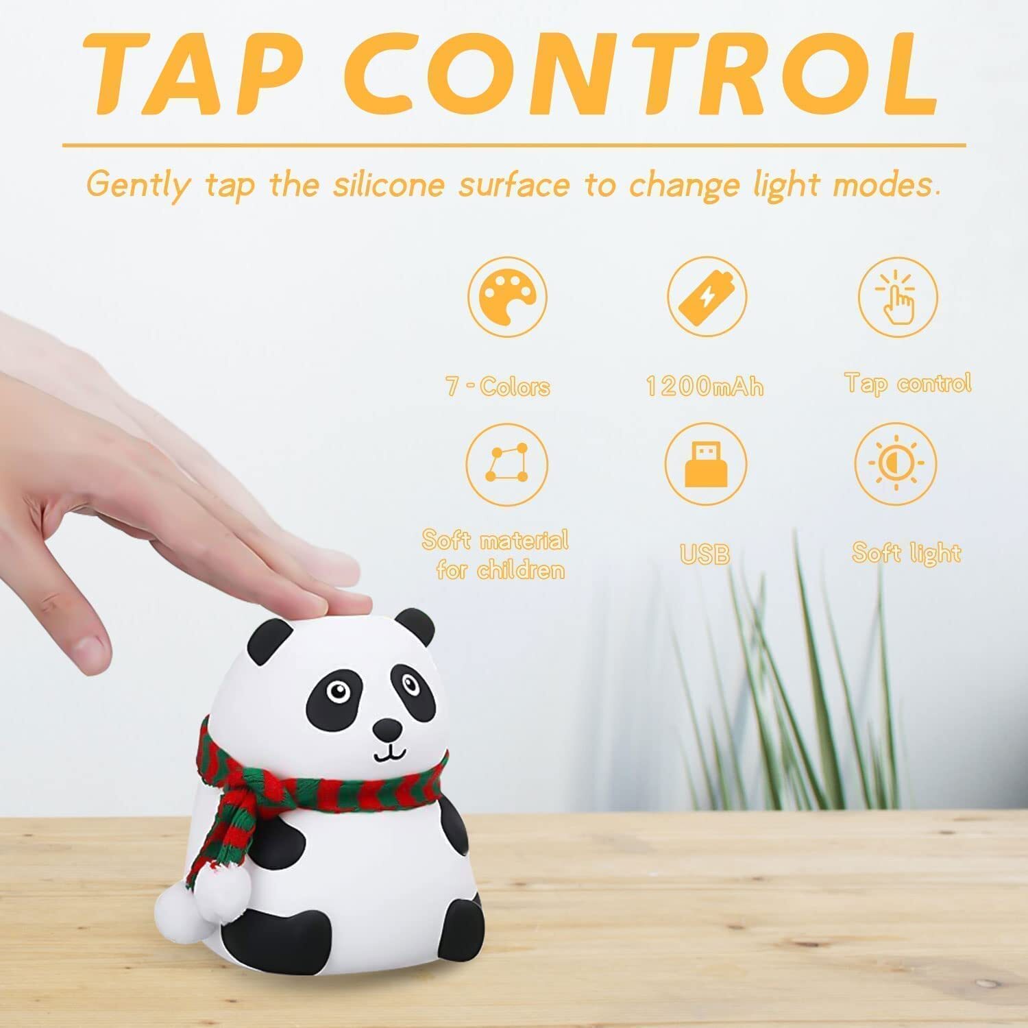 Panda Night Lamp - Color: Multicolor