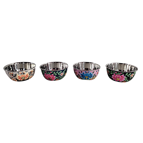 Hand Painted Bowl Set Of 5 - Color: Mix Colour