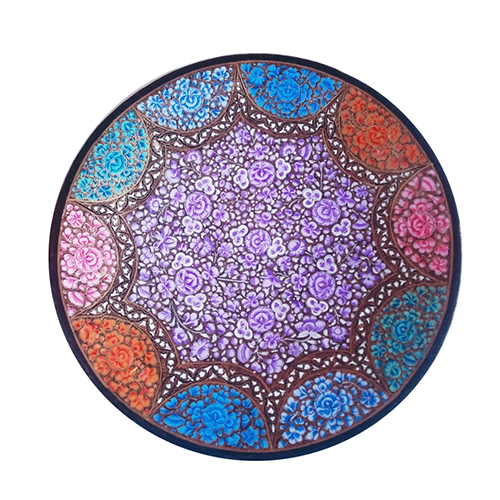 Papier Mache Decorative Wall Plate - Color: Mix Colour
