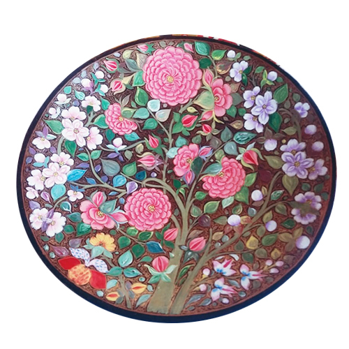 Papier Mache Decorative Wall Plate - Color: Mix Colour