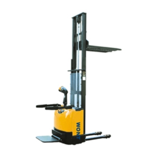 Fully Electric Stacker - Robust Steel Frame, Compact Design for Efficient Warehouse Operations